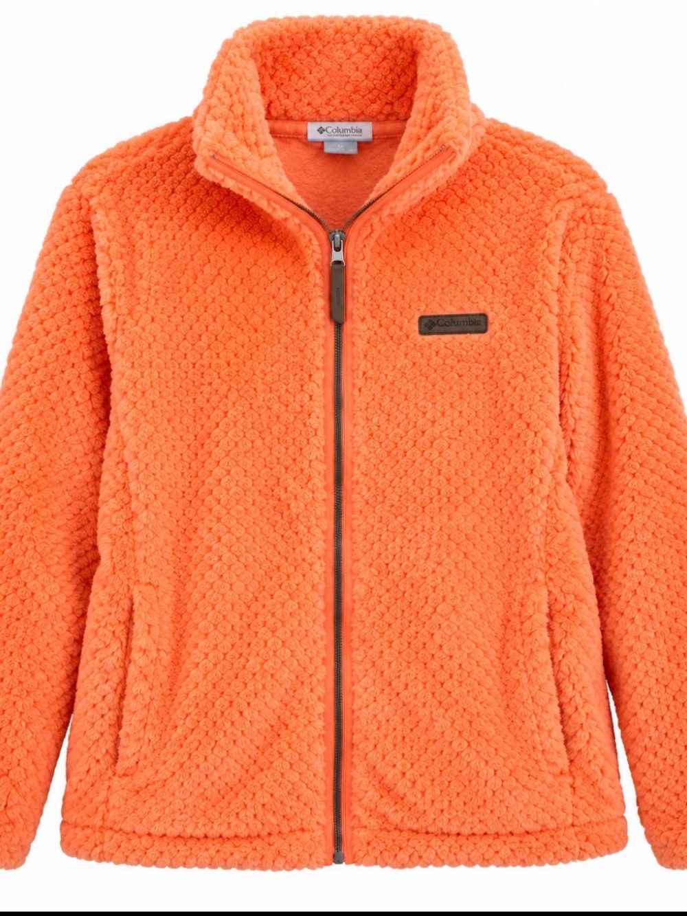 Columbia Fire Side II Sherpa Fleece Jacket Orange XL